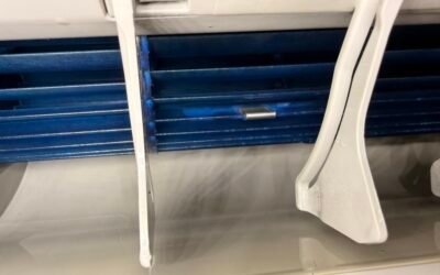 Nettoyage d’un split à Uchaud : turbine et évaporateur ont retrouvé leur couleur bleue d’origine