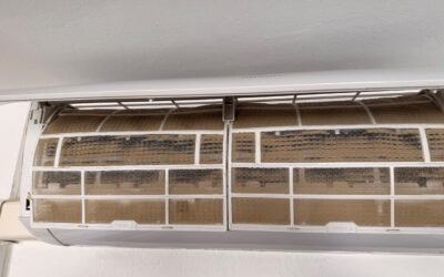 Nettoyage d’une clim très sale à Vergèze : filtres encrassés et problème d’écoulement 💧❄️
